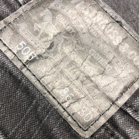 ⭐ HOST PICK ⭐ MENS LEVI BLACKWASH 505 REGULAR FIT JEANS 36x30 🇺🇸 - Picture 3 of 10
